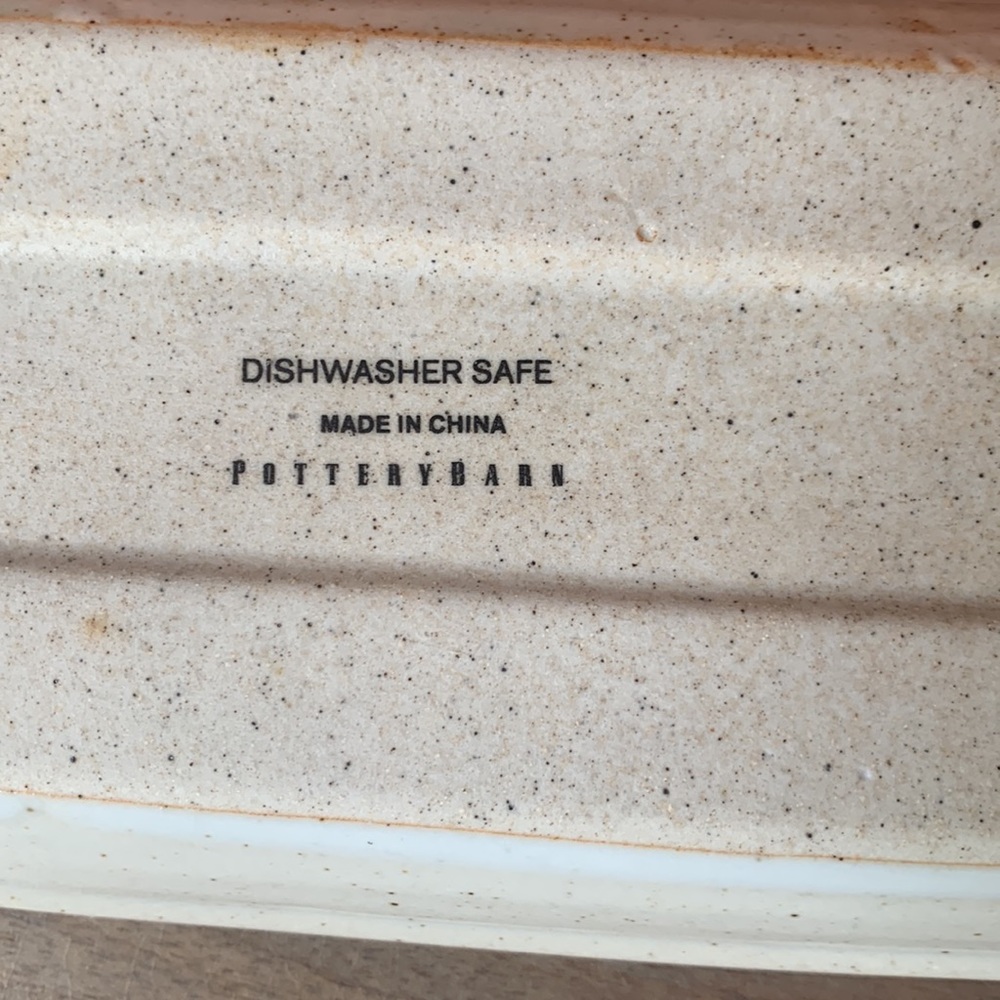 Pottery Barn ceramic speckle glaze tray/dish - Picture 4 of 8